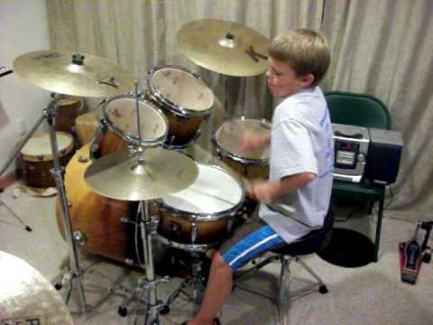 Drew drumming 06-2010