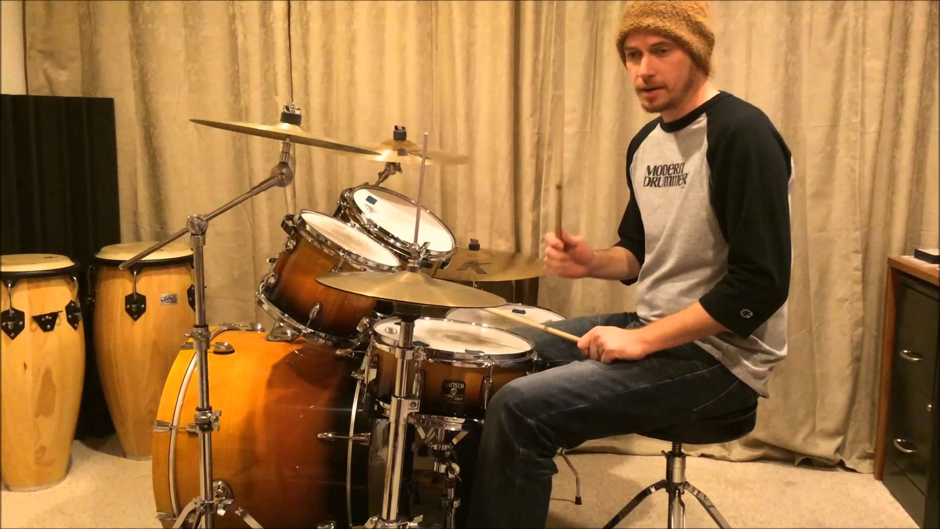 How to play Pharrell Williams – Happy on DRUMS