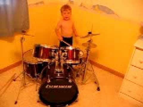 Owen drumming 2 yrs. old